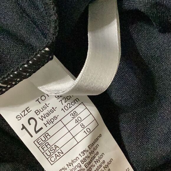 New. SEAFOLLY black one piece. Retails $197. Size 8 - Picture 11 of 11